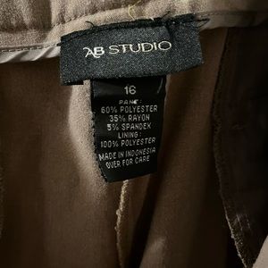 Size 16 khaki dress pant. Straight leg.